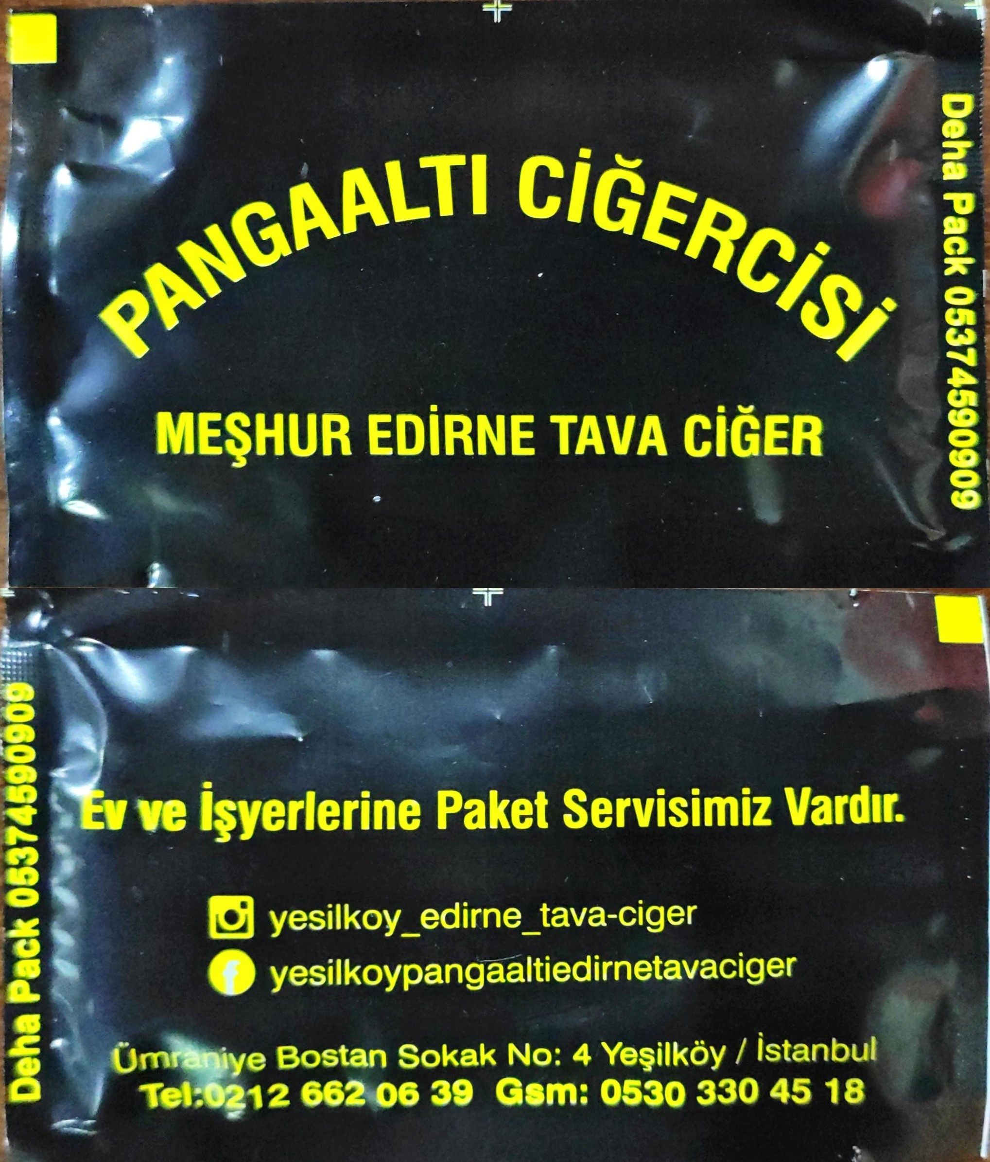 0714 Pangaltı Ciğercisi - Yeşilköy